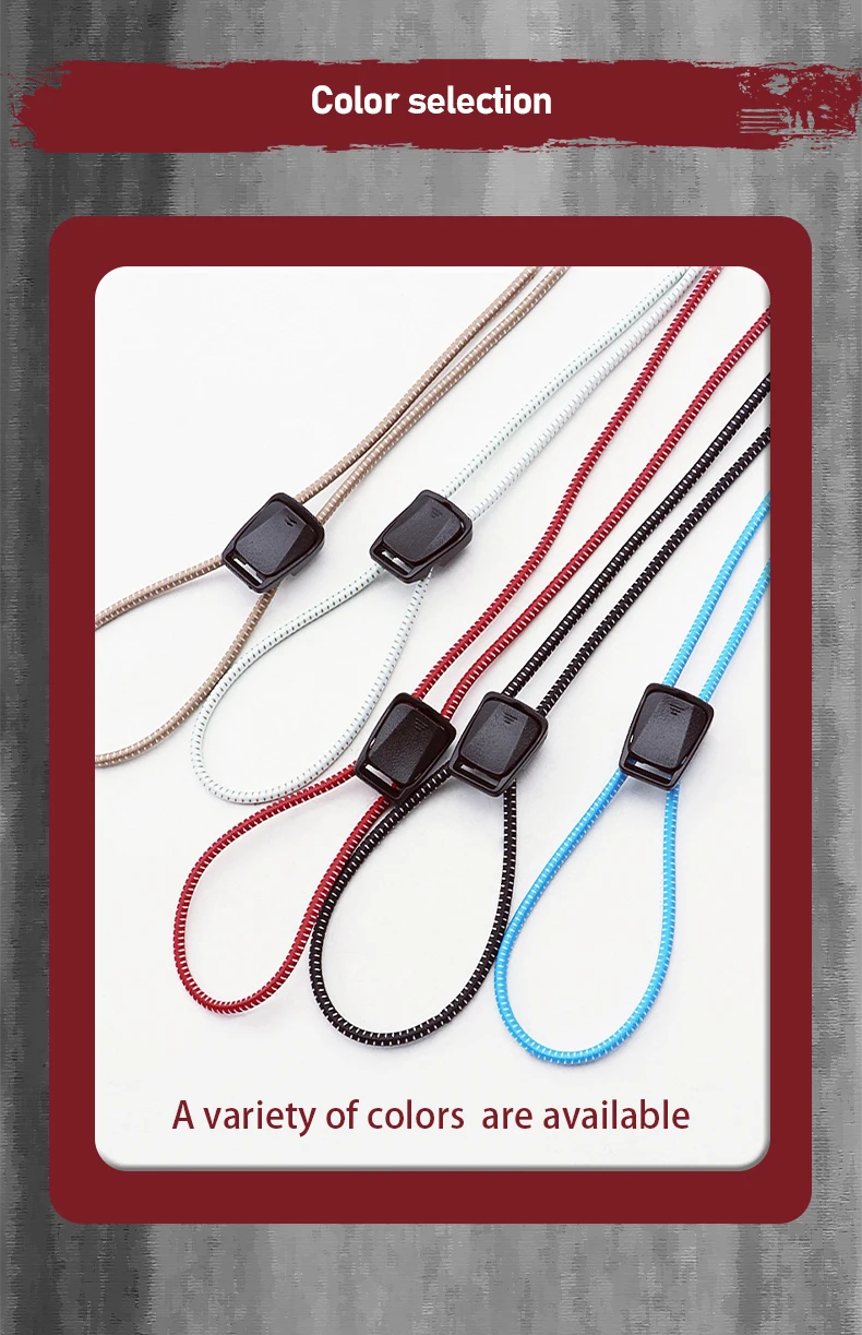 Kein Schnürsenkel mehr nötig: Kunststoff-Federschnürsenkelverschluss, Kordelstopper, elastischer Seilstopper für Sportschuhe und Wanderschuhe. – Detail 6