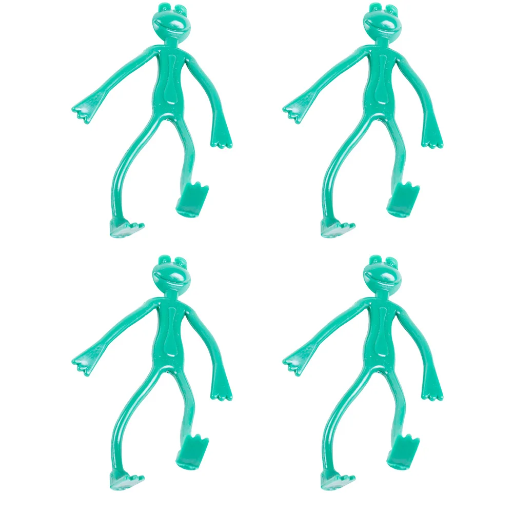 

4 pcs Garden Plant Ties 2 Sets Green Plastic Coated Wire For Garden Tie Bonsai Support Frog Shape Reusable Multi-Use Tool