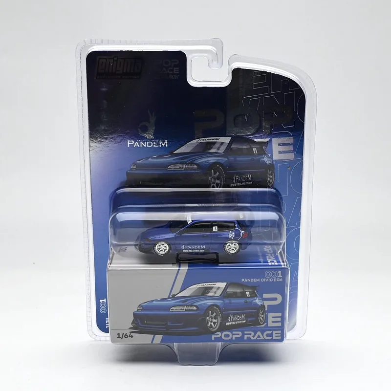 diecast-poprace-1-64-scale-civic-eg6-rocket-rabbit-pandem-alloy-car-model