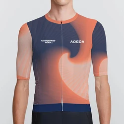 Aogda Breathable Cycling Clothing Men,Fast Drying Bike Jersey,Maillot Ciclismo,Lightweight Pro Air Cycling Jersey Men,