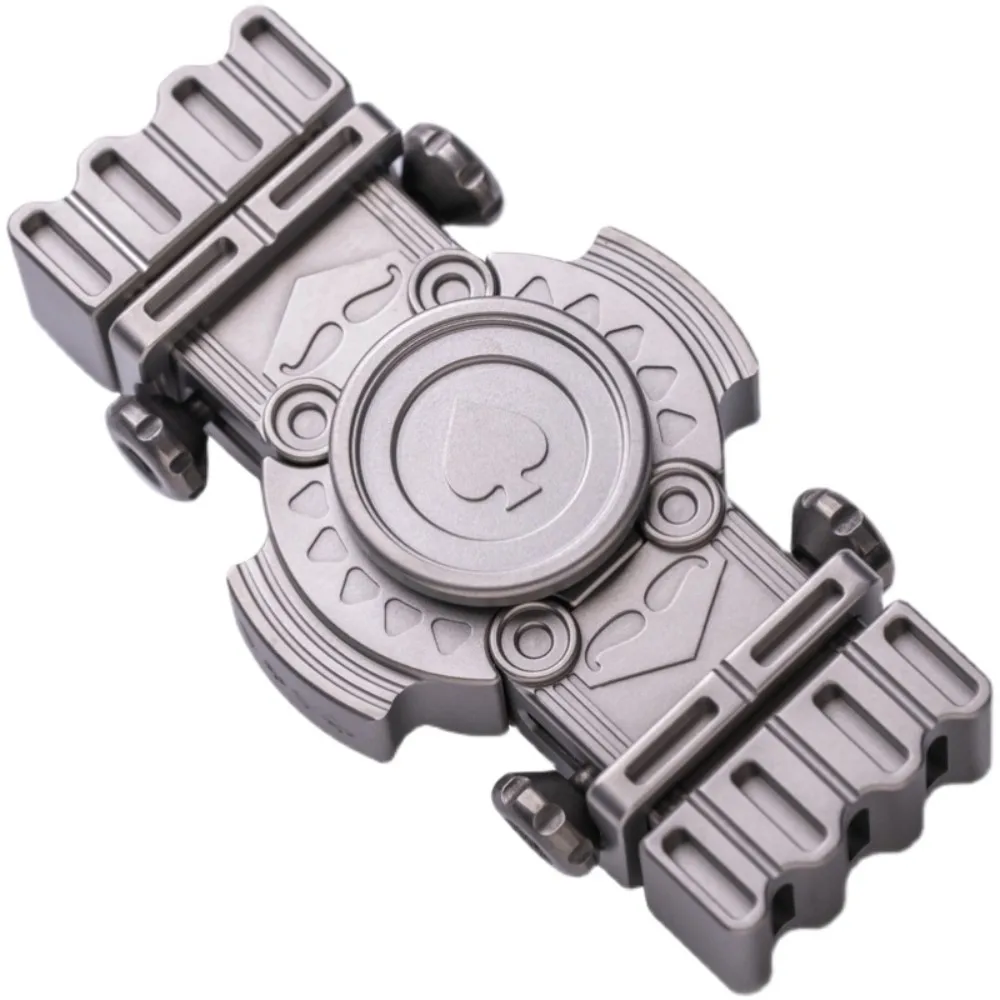 Black Mirror Design EDC Mini Spade K Fidget Spinner Stress Relief Toy Office Desk Accessories Fidget Toys Adults Metal