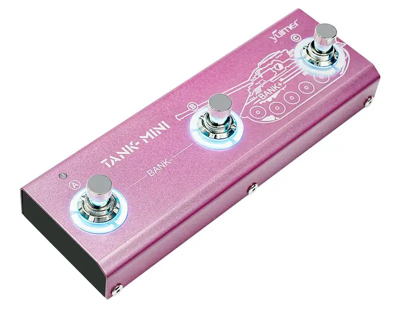 M-VAVE TANK MINI Guitar Bass Multi-effects Pedal, Adjustable Effects Chain AMP IR Importable Similar as BLACKBOX