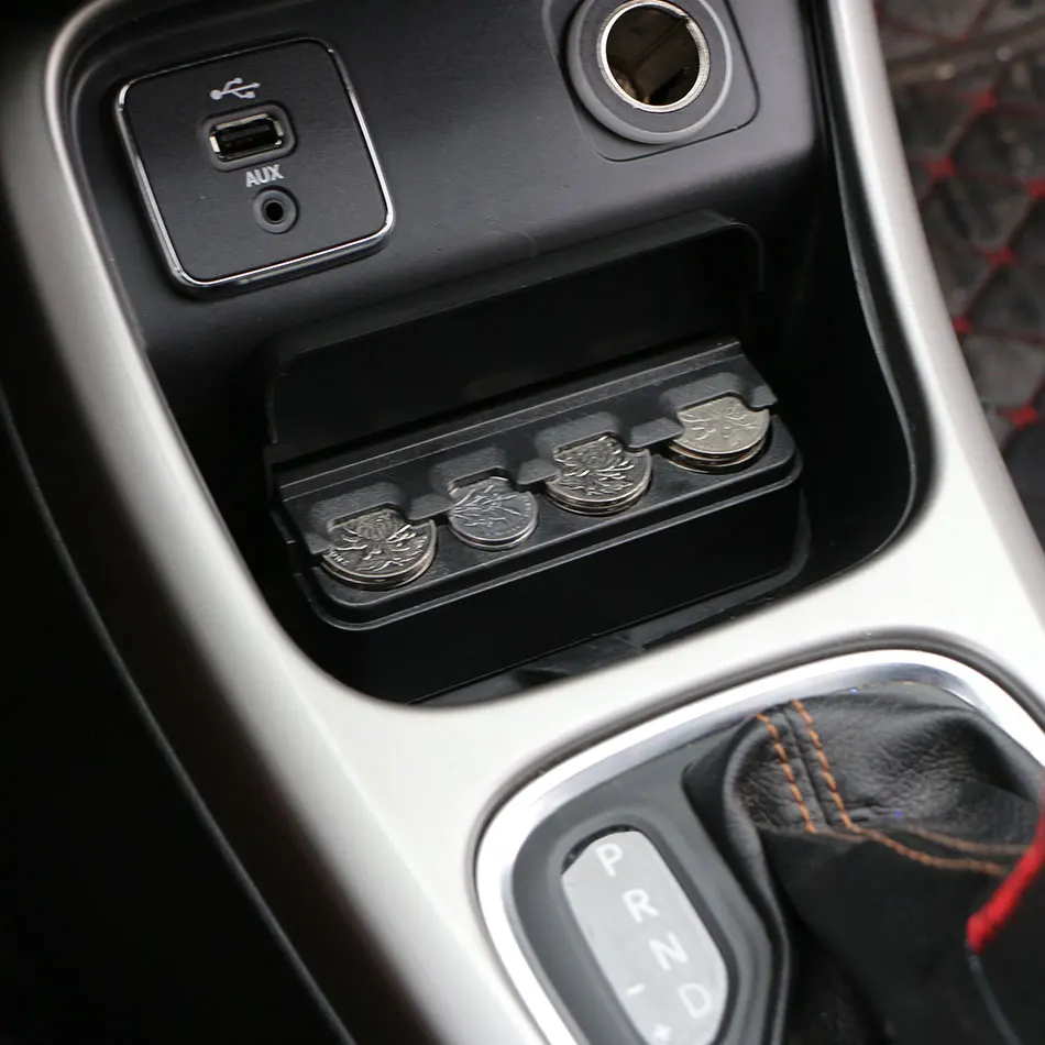 ABS Automatic Plastic Car Euro Coin Case Money Container Organizer Stowing Tidying Coin Holder Interior Change Money Storage Box