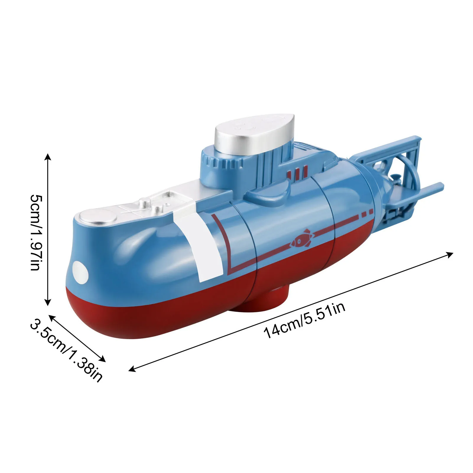 Mini RC Submarine RC Boat Remote Control Boat Water Resistant RC  for Kids Remote Control Boat