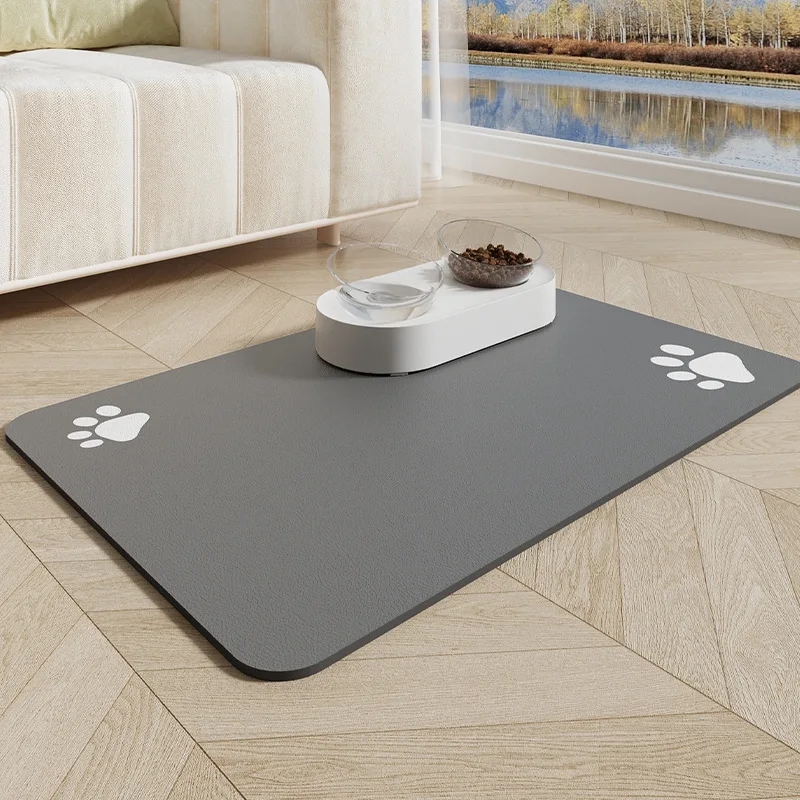 Dog And Cat Food Mat Pet Bowl Mat Absorbent Stain-Free Quick-Drying Innovative Pet Supplies Dog And Cat Water Dispenser Mat