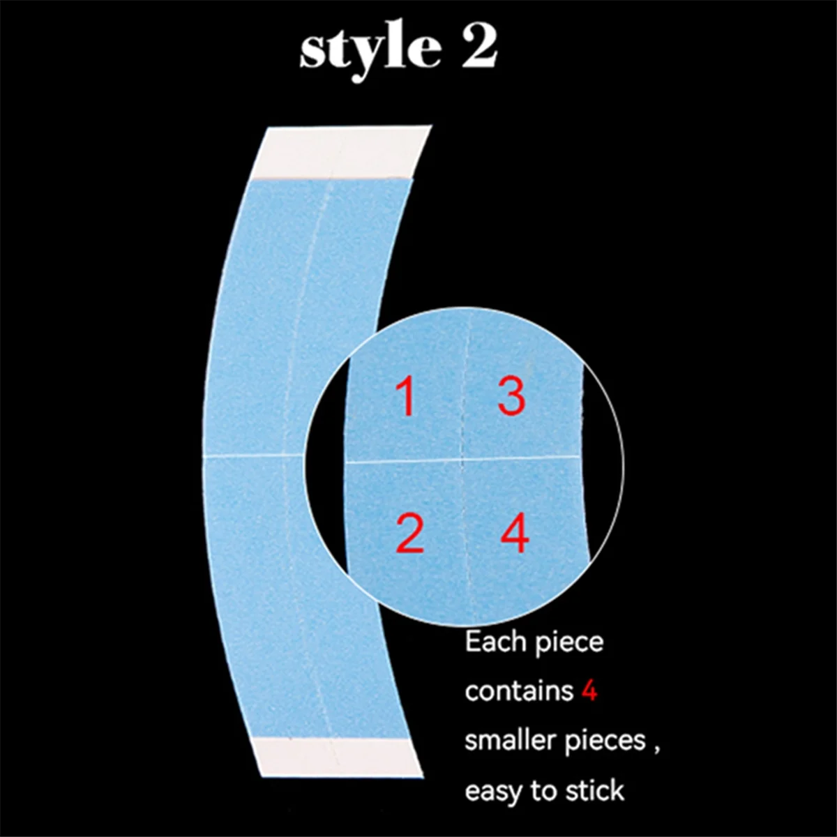 A72Z 72Pc/Lot Super Strong Duo Wig Double Tape Adhesive Extension Hair Strips for Toupees/Lace Wig Film Slitting Line