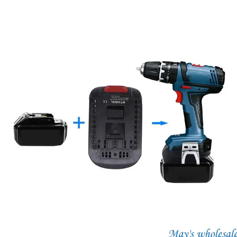18V Batteries Converter Easy Carry Strong Plastic Housing Universal Power Tool Adapters Simple Installs for Power 448A