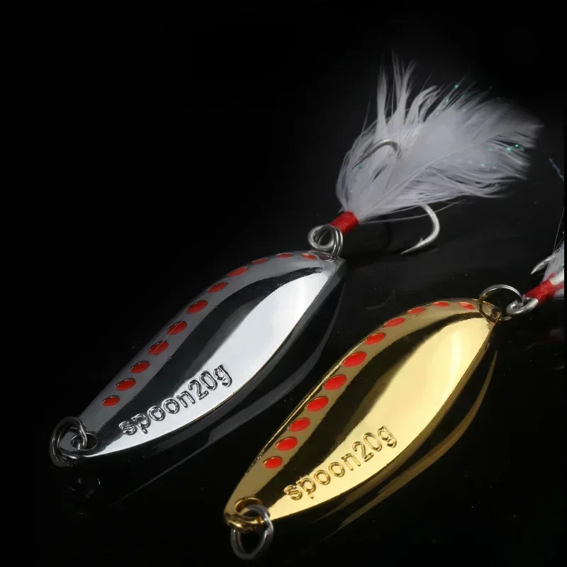 Metal Vib Leech Spinners Spoon Lures 5g7.5g 10g 15g 20g 25g 30g Sztuczna przynęta LureFishing Tackle na Bass Pike Perch