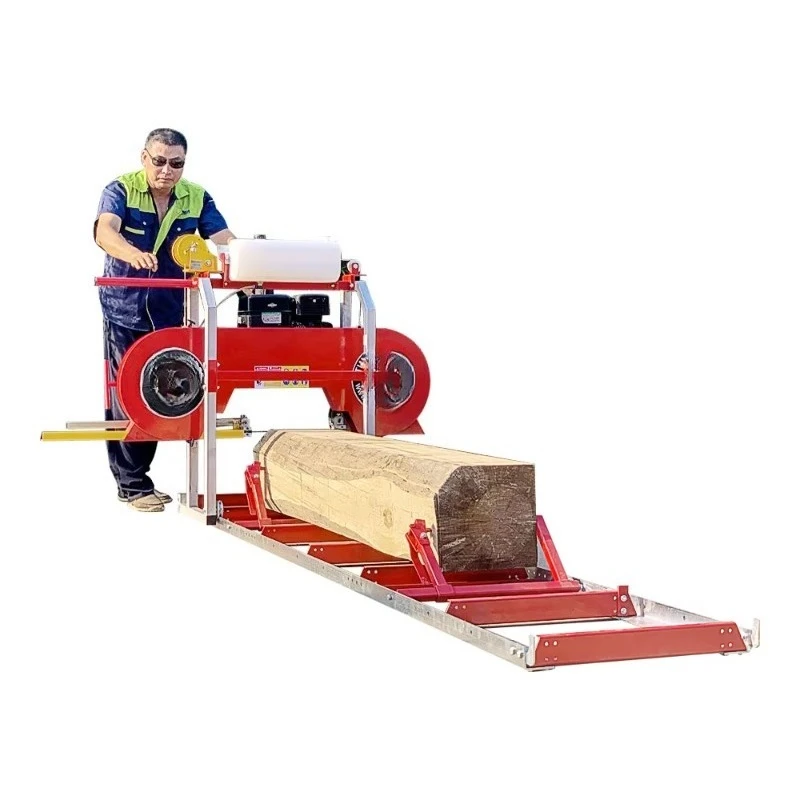 Portable sawmill chain saw with CE wood sawmill mini saw horizontal band saw mill