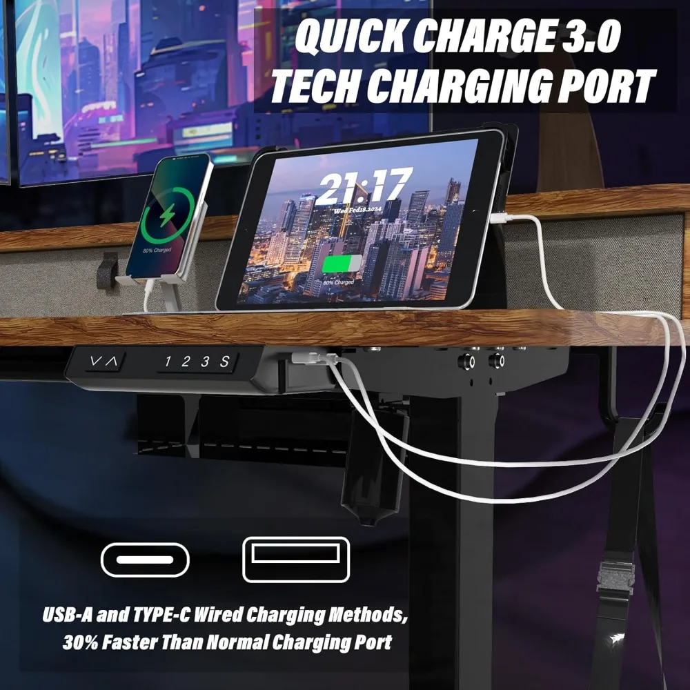 L-образный стоячий стол