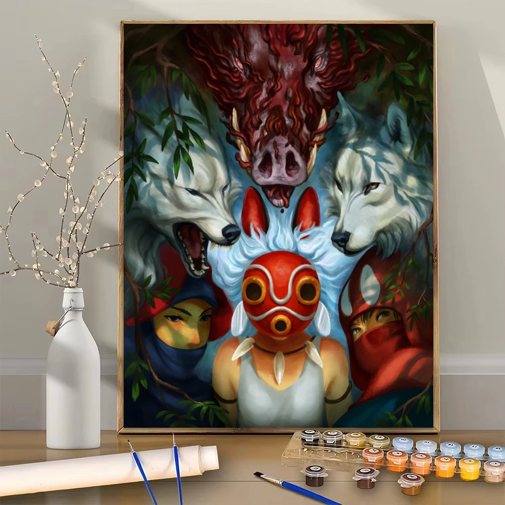 

Цифровая живопись персонажи аниме мультфильм фэнтези раскраска холст искусство ручная роспись домашний декор