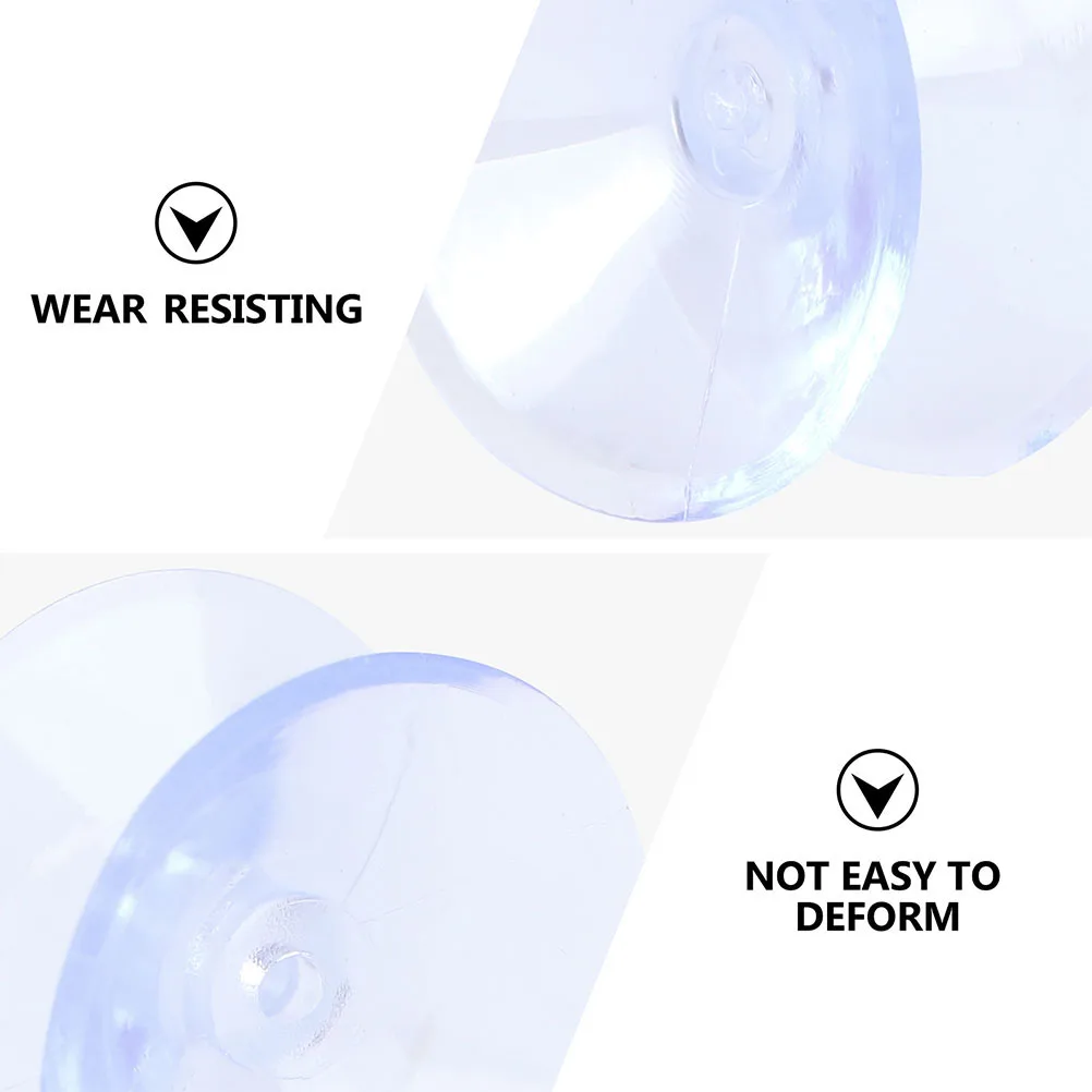 

24 Pcs Double Non-slip Mat Suction Cups Removable Silica Gel Vacuum Glass Desk Pad