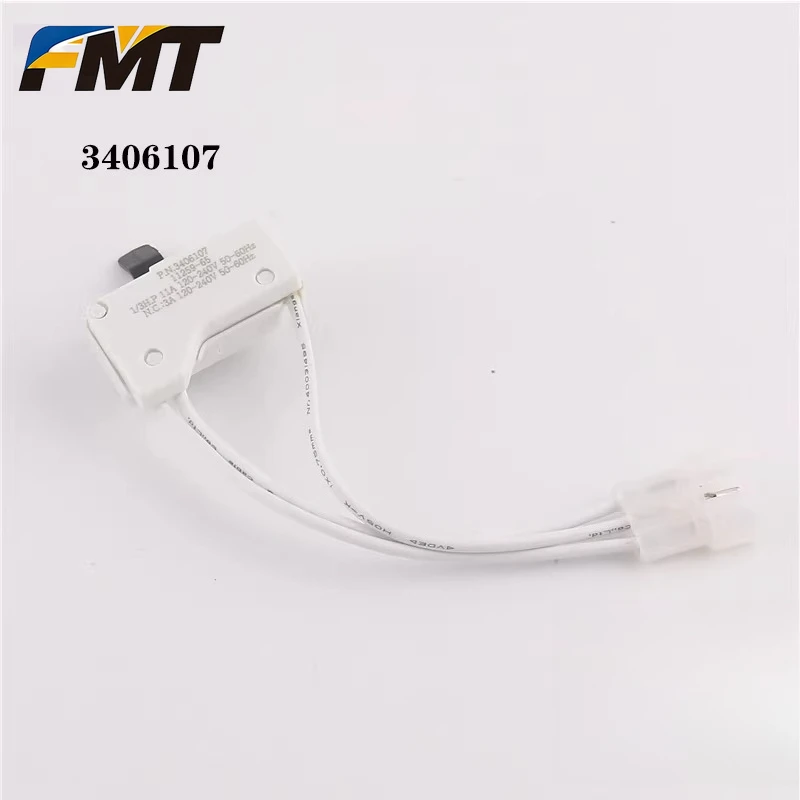 FMTfor Dryer Door Switch Kit 3406107 Whirlpool Kenmore Sears Maytage Roper Estate 3406105 AP3132865 3405100 3405101 3406101 3406