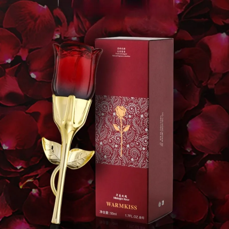 

50ml Women’s Rose-Shaped Floral Eau De Parfum – Long-Lasting Fresh Fragrance – Two Scents To Choose From Elegant & Unique