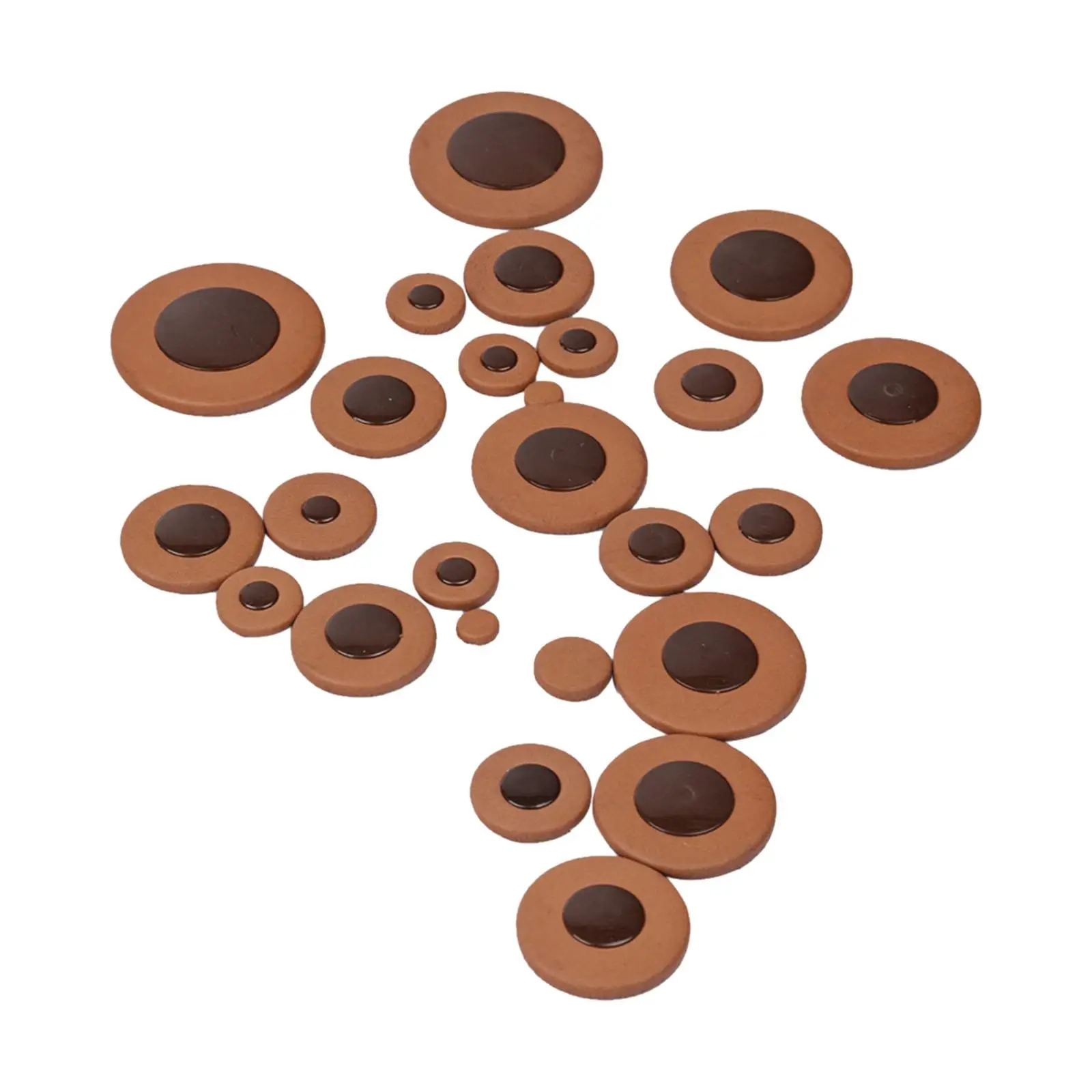 High Quality Saxophone Pad PU Leather Wind Instrument Parts Orange Alto