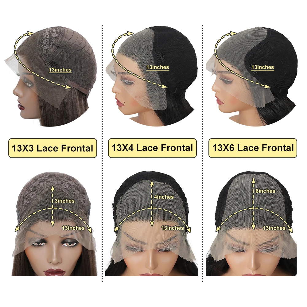 X-TRESS Brown Lace Frontal Synthetic Wigs for Black Women 32 Inch Pre Plucked Long Straight 13x4 Lace Frontal Wig with Baby Hair