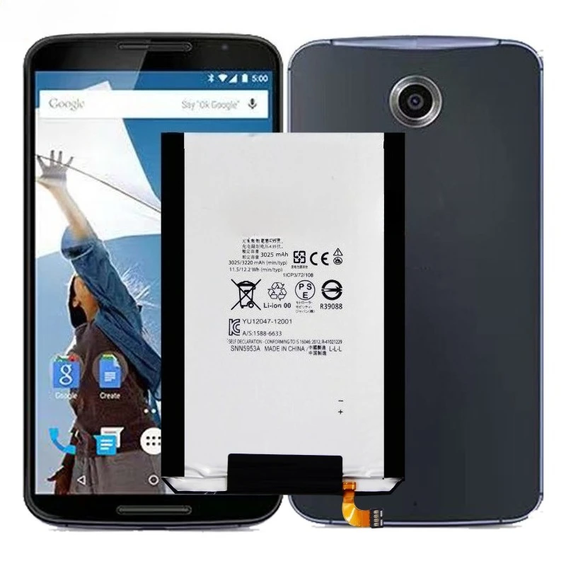 بطارية جديدة عالية الجودة قابلة للاستبدال EZ30 4500mAh لموتورولا Nexus 6 جوجل XT1115 XT1110 Xt1103 Nexus6 بطاريات الهاتف المحمول