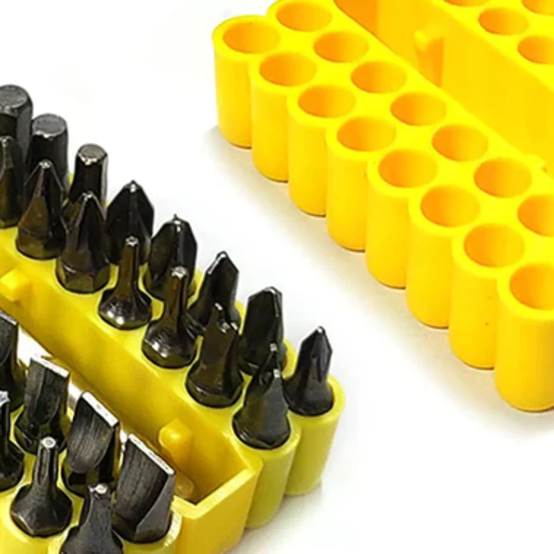 ที่เก็บดอกไขควง 1/2/5 ชิ้น 32 ช่อง สำหรับดอกไขควงหกเหลี่ยม ที่เก็บดอกสว่าน สำหรับเก็บดอกไขควงขนาด 6.35 มม. กล่องเก็บของ