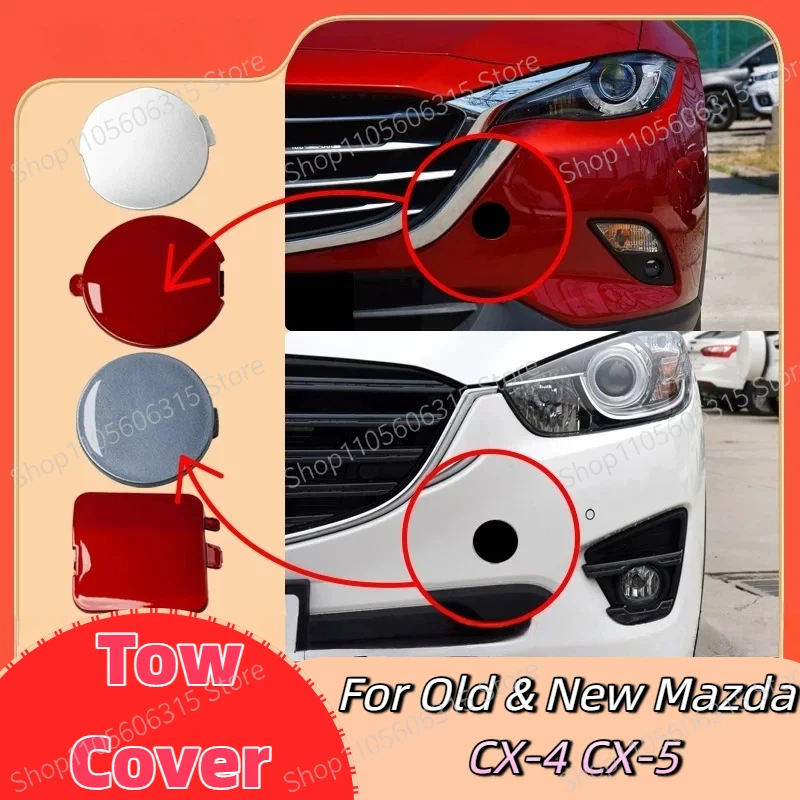 For new and old Mazda CX4 cx5 front and rear trailer cover, trailer hook tow cover, front and rear bumper trailer hole cover