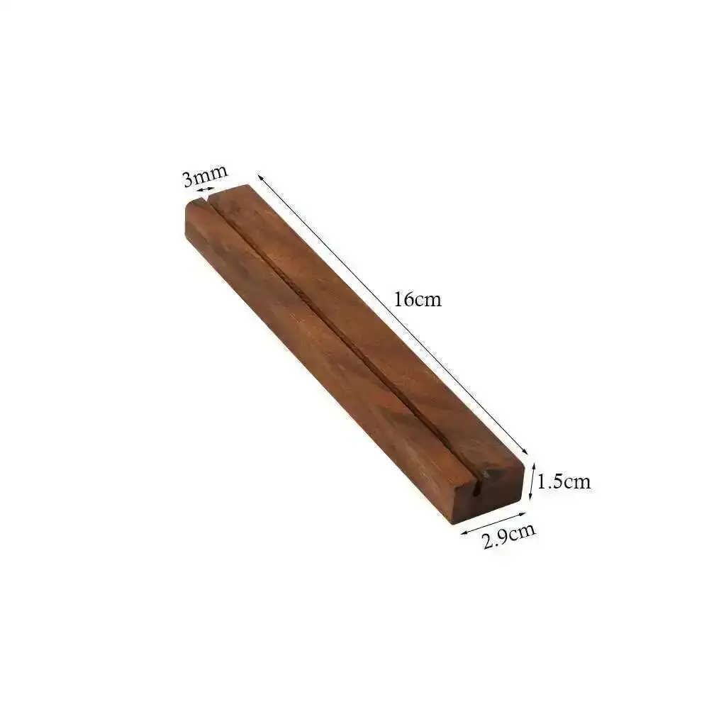Wood Base Business Wooden Menu Holder Table Card Holder Postcard Photo Picture Display Stand