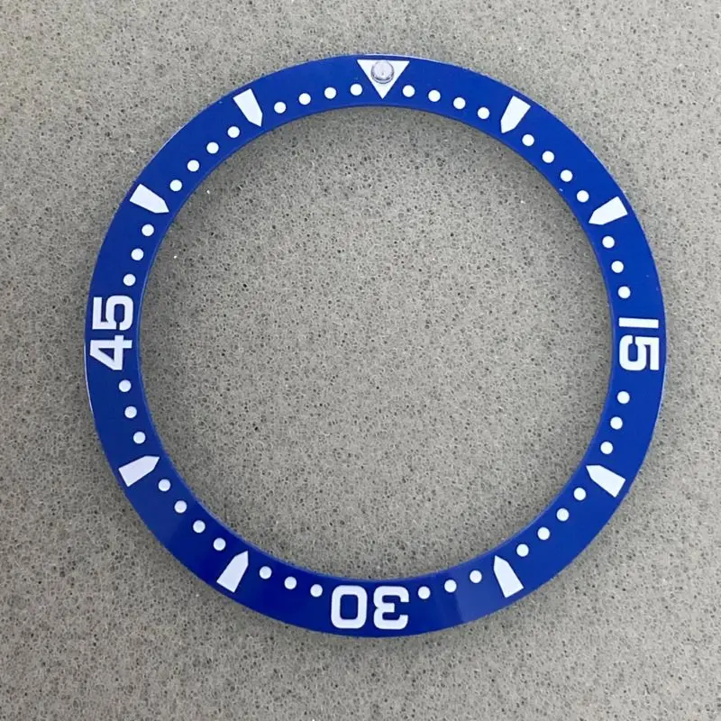 38mm Tilted Ceramic Watch Bezel Insert Fits 40mm USB Men\'s Diving Watch Case Inside Diameter 30.5mm Ring Replacement Accessories