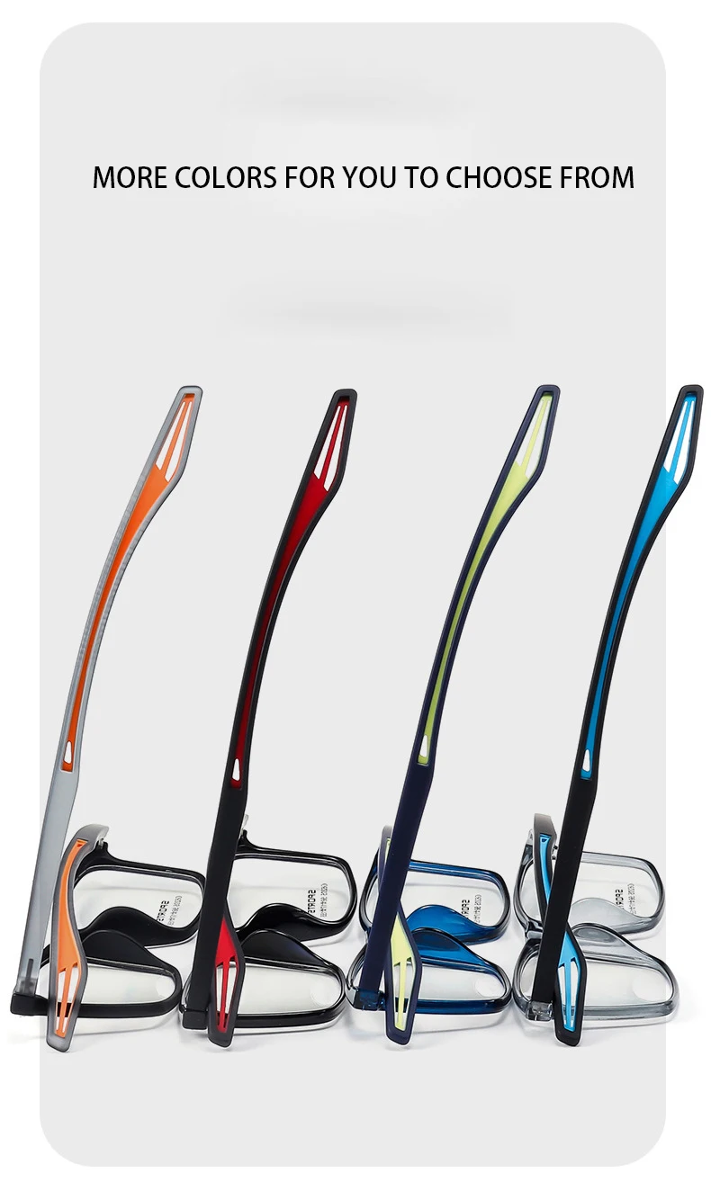 2024 neue Mode ultraleichte transparente tr90 Brillen Sport brille für Männer große Brillen optischen Rezept rahmen – Detail 2