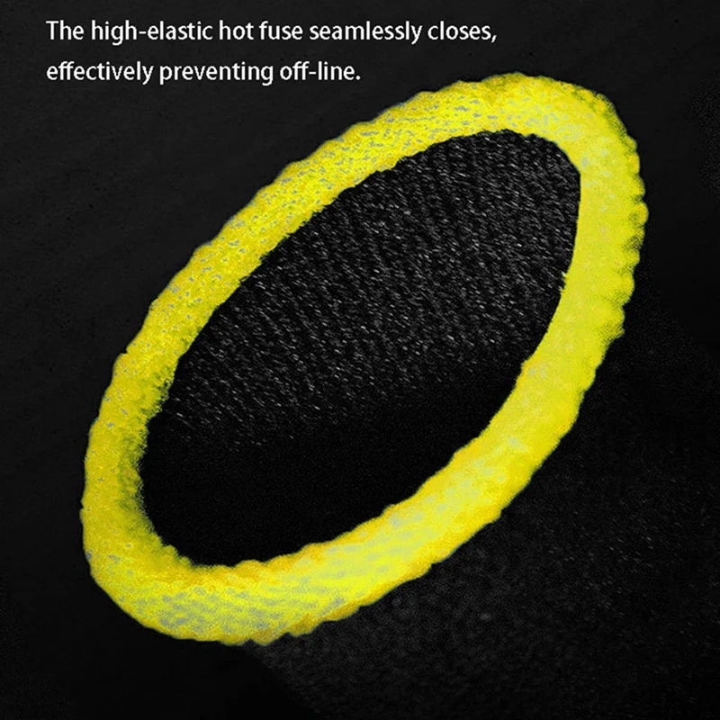 Finger Sleeves De Fibra De Carbono para Jogos PUBG Mobile, Tela De Contato, Preto e Amarelo, 18 Pinos, 72 Pcs