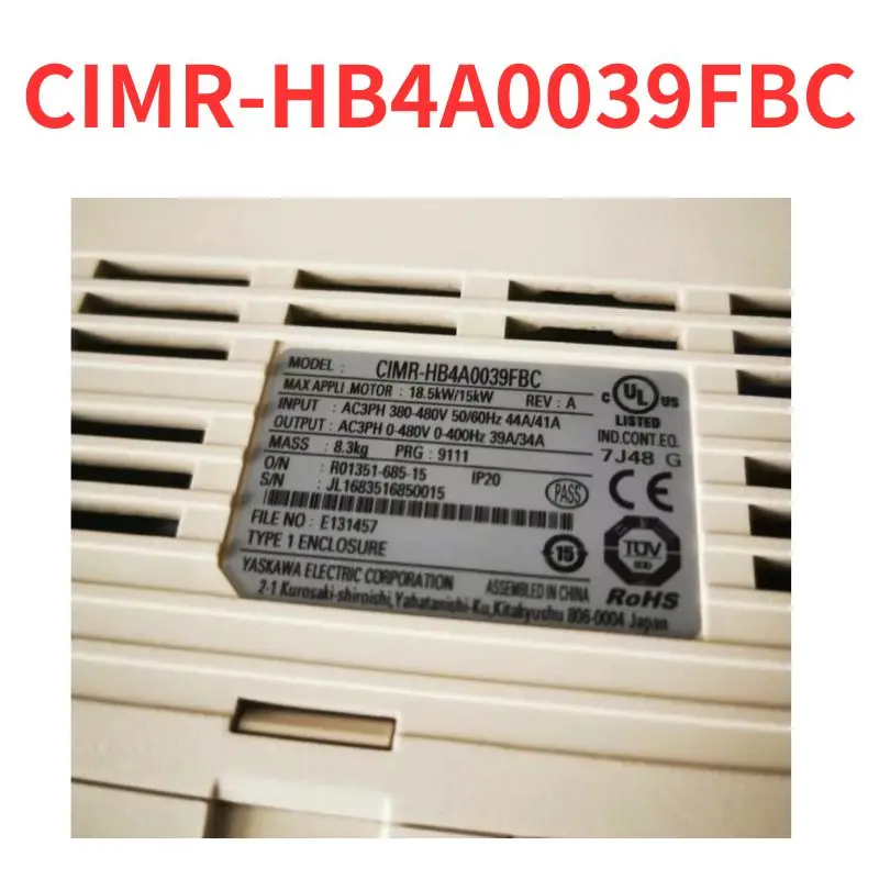 

Second-hand CIMR-HB4A0039FBC Inverter tested OK