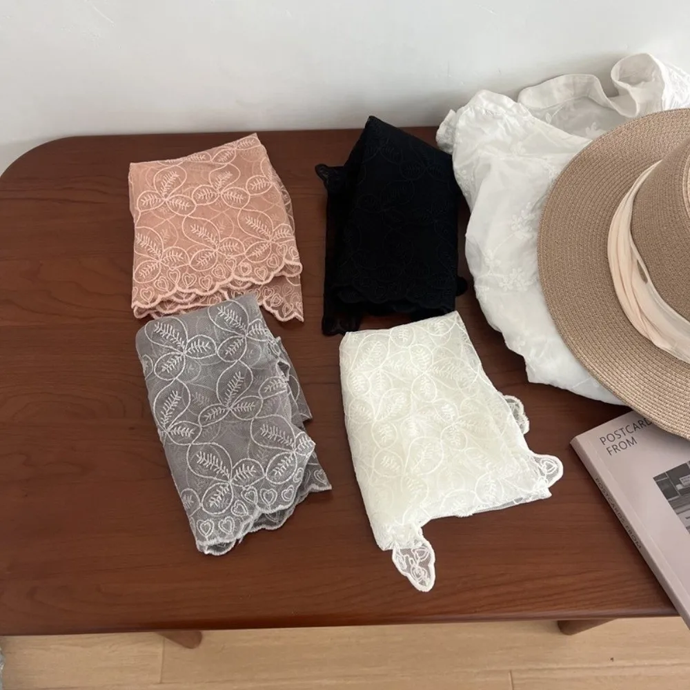 

Trendy Jeans Decor Lace Fart Curtain Pretty Slim Fit Women's Scarf Y2K Versatile Apron Wrap Skirt for Women