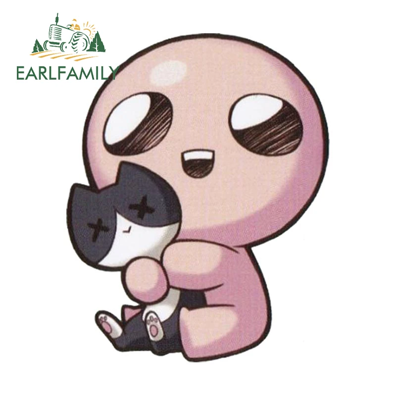 EARLFAMILY 13cm x 10.3cm for The Binding of Isaac Car Stickers Fashionable Simple Decals Scratch-Proof Laptop Windows Decor