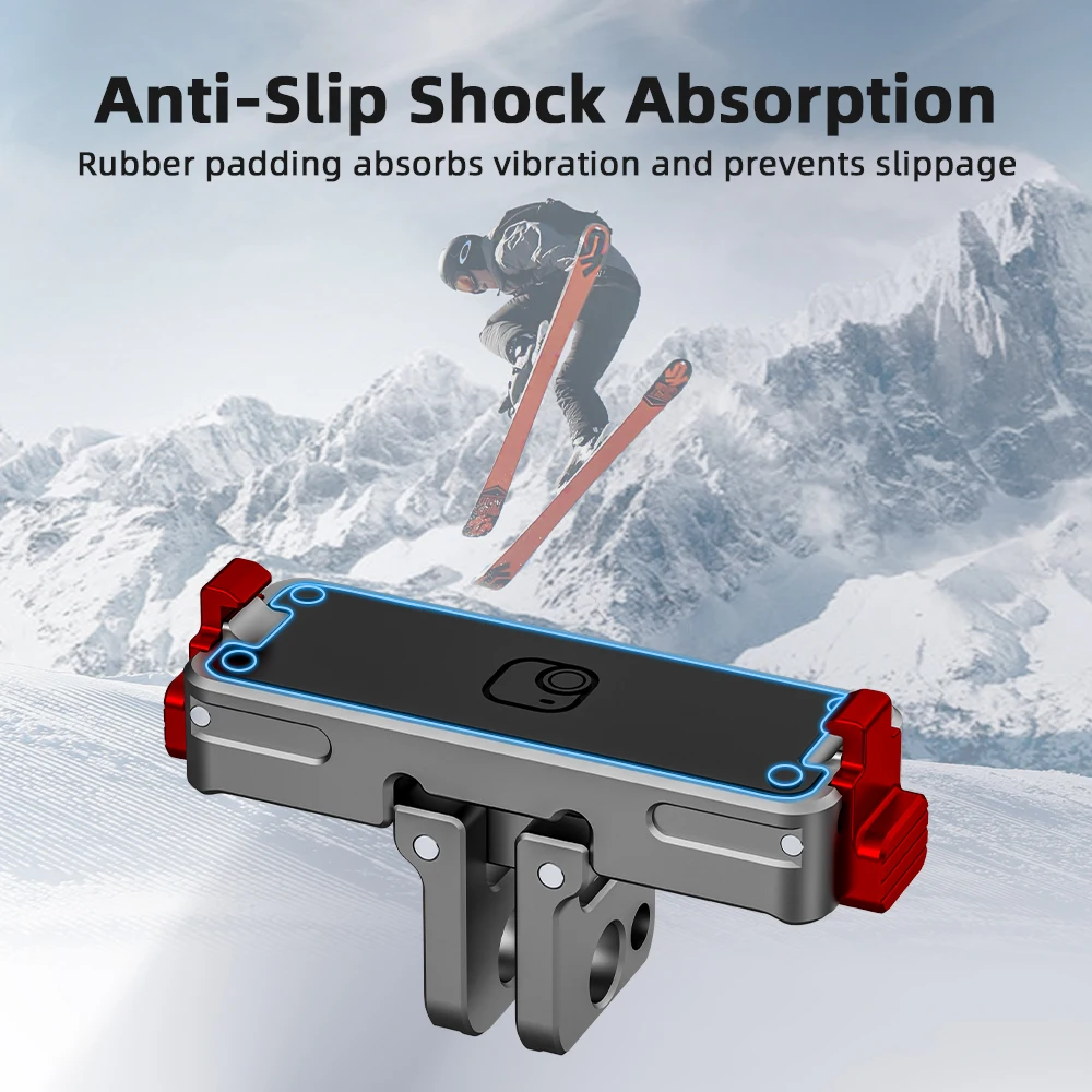 Adaptador de Base de liberación rápida magnética de aluminio para Insta360 Go Ultra montaje de expansión soporte de tornillo 1/4, accesorios de cámara