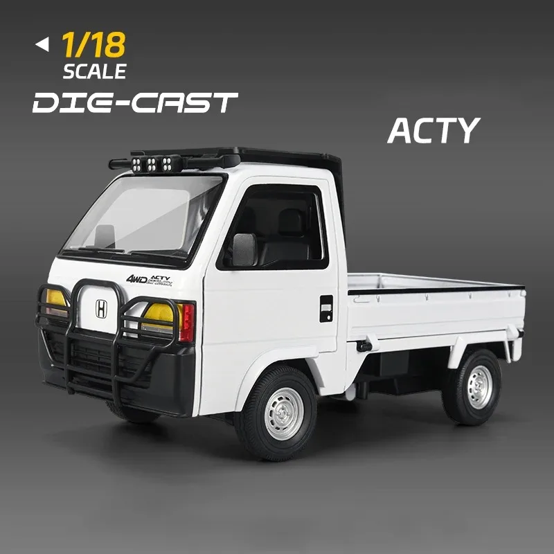 1:18 Honda ACTY 4WD Attack Pickup Truck Alloy Metal Diecast Model Car Home Trendy & Desktop Display Ornament Birthday Gift Kids