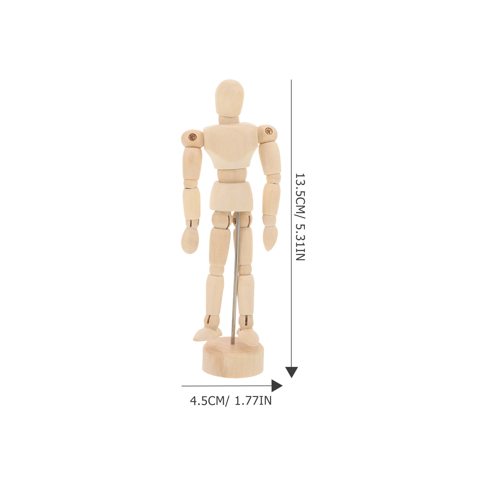 Manekin manusia Model figur kayu untuk seniman, hadiah mainan anak dekorasi meja kantor rumah arang sketsa
