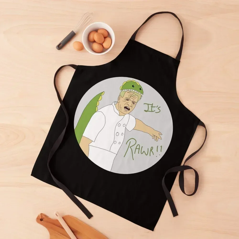 

It's Rawr Apron women's work custom women's kitchen christmas kitchen cloths Professional Barber Apron