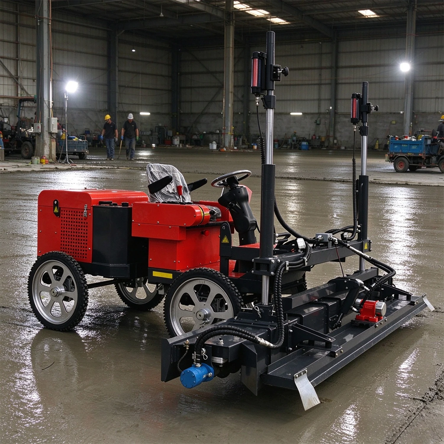 Factory Direct Walk Behind Laser Screed Machine Concrete Laser Leveling Machine for Road Construction Projects