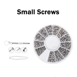 600/1000Pcs Small Screws Nuts Assortment Kit Small Nickel-plated Iron Screws Electronics Screw set For Glasses Repair Tool Kit