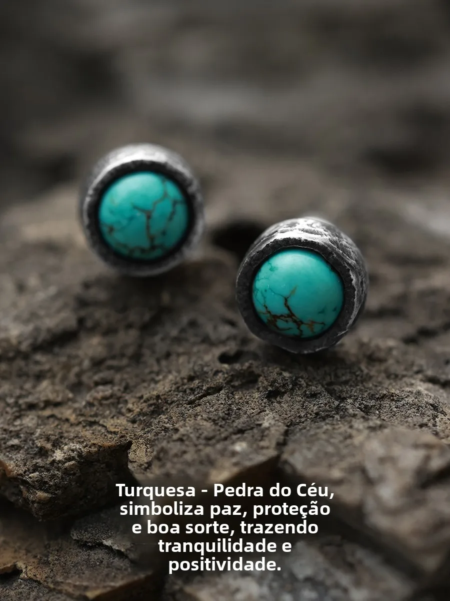 original-yinshu-green-turquoise-silver-earrings-unisex-stylish-pure-silver-men's-fashion-jewelry-unique-women's-accessory