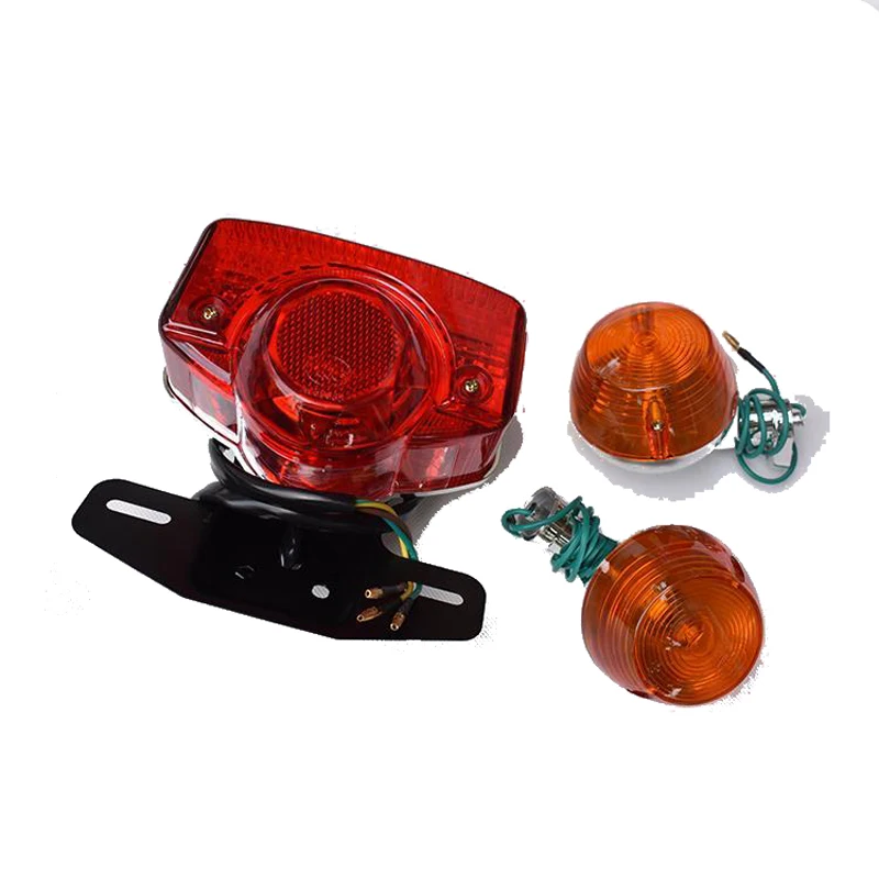 Motorcycle Tail Lamp Rear Brake Stop Light for Honda Lifan Jialing Super Cub 70cc JH70 C70 C90 DY90 JL70 CD70 Flasher Winker