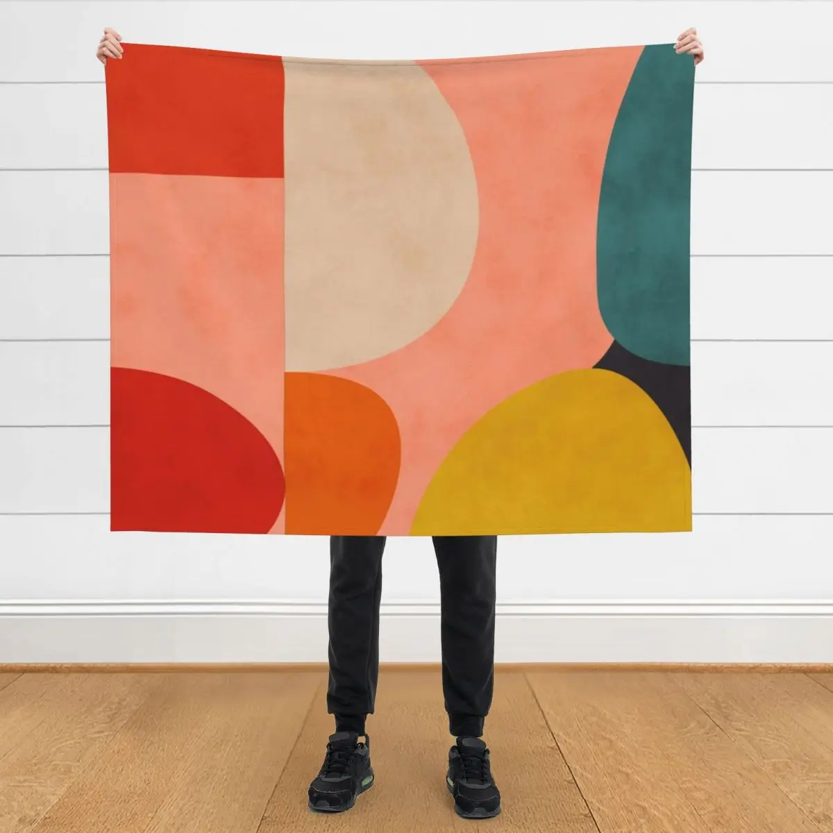 

geometric shapes abstract 2 Throw Blanket Quilt wednesday for babies christmas gifts Blankets