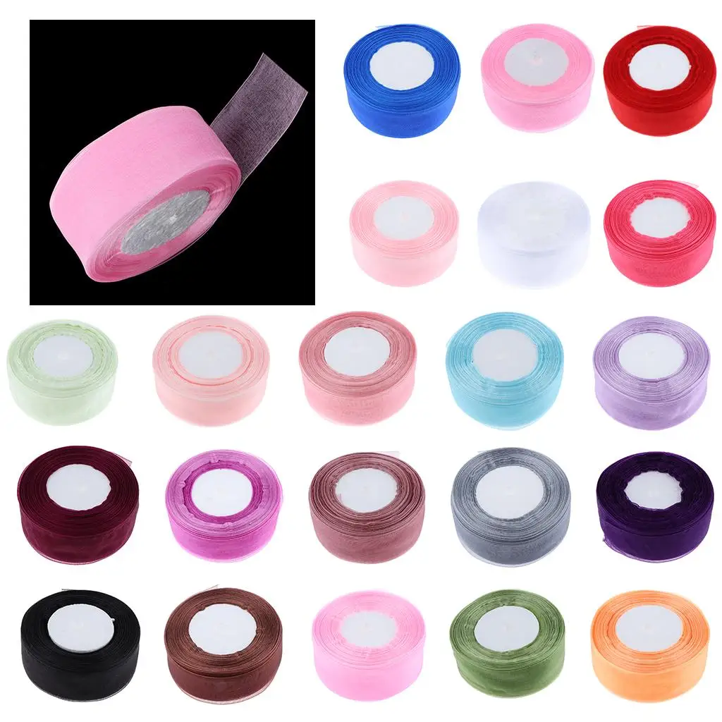 Solid  Ribbon Tulle Roll Spool 4 Cm / 1.5 Inch 50 Yards