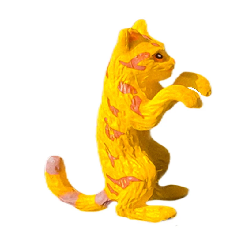 Cartoon Cat Shape Fish Tank Ornament Cute Cat Figure Fish Tank Decoration Cat Sculpture Aquarium Tank Landscaping Decoration