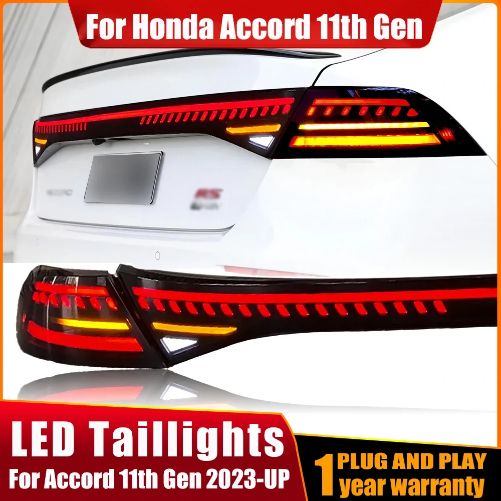 

Tail Light Assembly For Honda Accord 11th 2023 2024 Taillamp Tail Light Start UP Animation DRL Sequential LED Through Taillight