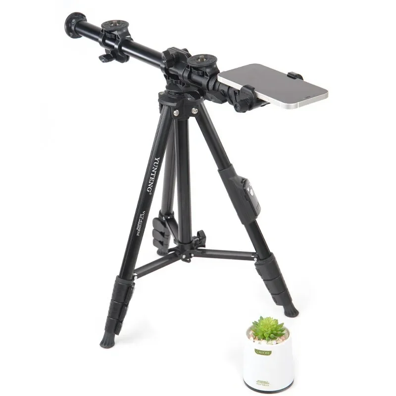 YUNTENG 6109 Tripod with Cross Bar Photography Studio Set for Camera Mobile Phones Video Photo Holder