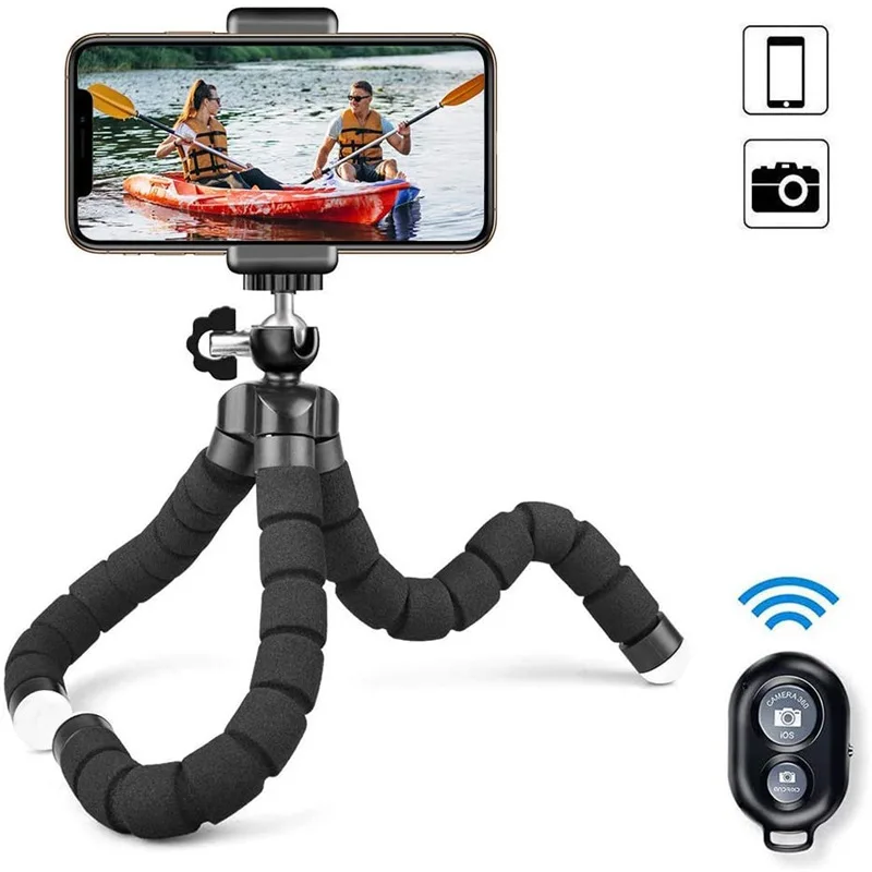 Mini uniwersalny statyw fotograficzny Octopus Monopod Telefon Mini aparat fotograficzny Telefon Uchwyt kamery internetowej Klip Smartphone Monopod Stojak na strusie