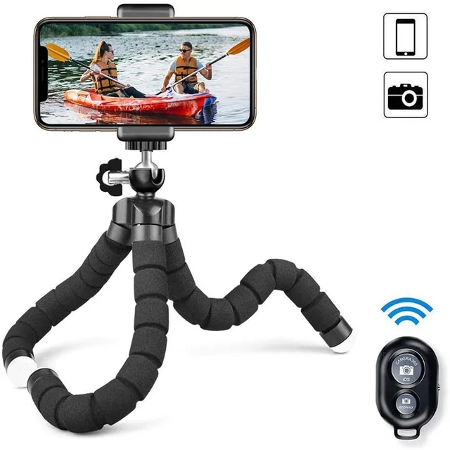 Mini uniwersalny statyw fotograficzny Octopus Monopod Telefon Mini aparat fotograficzny Telefon Uchwyt kamery internetowej Klip Smartphone Monopod Stojak na strusie