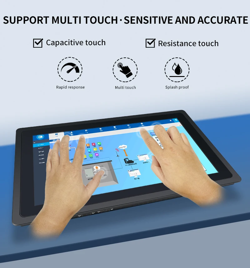 15 Inch Industrial All-In-One Touch PC Waterproof Front Core I3/i5/i7 Win 10 pro Capacitive Touch Screen Embedded Mini Computer