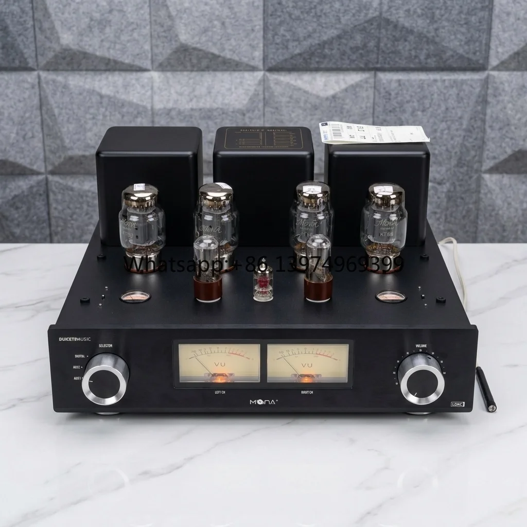 Mona DOC-Certified 56W X 2 2.0 Channel Aluminium Hi-Fi Power Amplifier Imported Components Retro Home Theater Best-Seller Europe
