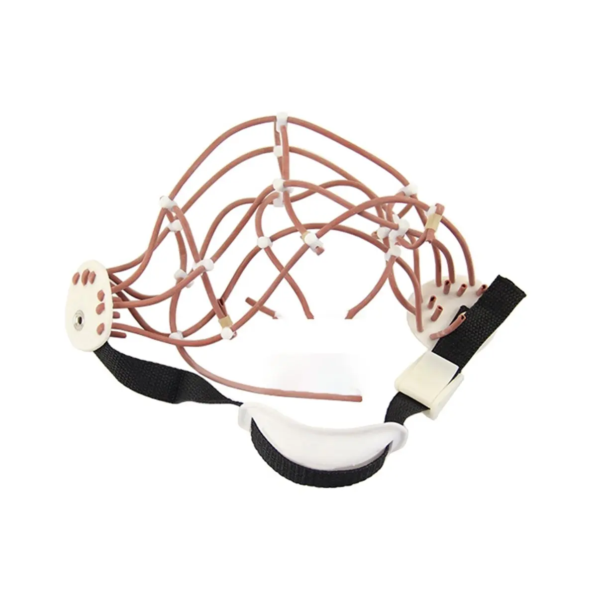 HITL Adult EEG Electrode Hat Adjustable EEG Cap Apply to Electrode Cable with Silica Gel