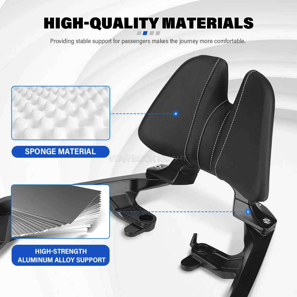 Motorcycle Rear Backrest For Honda X-ADV 750 X ADV 750 Forza750 NSS750 (2021-) Rear Backrest Cushion Passenger Seat Back Rest Pa