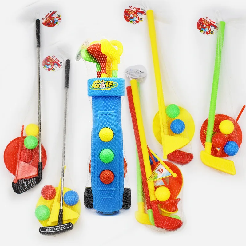 Kid\'s Indoor Outdoor Sports Toys Golf Club Sets Parent-child Interaction Develop Children\'s Athletic Ability Outdoor Games Toys